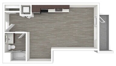 Studio 406 floor plan